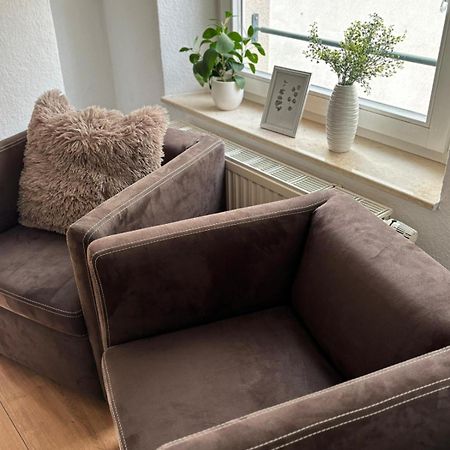 Malerische Maisonettewohnung Mit Zwei Balkonen Plauen Bagian luar foto